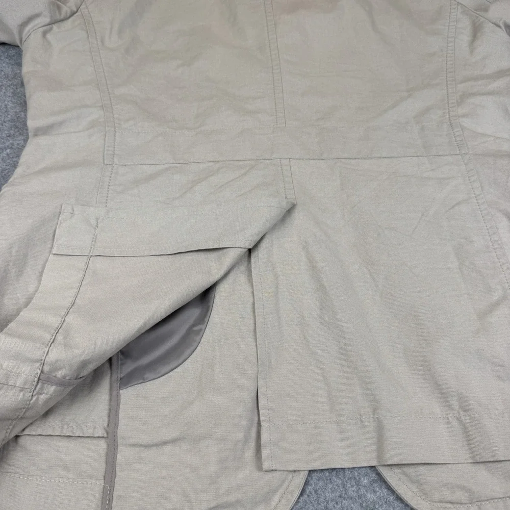 Henry Cottons Men Beige Safari Utility Jacket Blazer Size 100 Large Cotton Coat